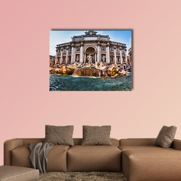Fontana Trevi, the most famous of Rome multi panel canvas wall art
