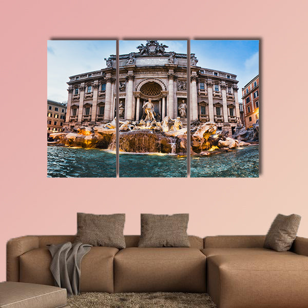 Fontana Trevi, the most famous of Rome multi panel canvas wall art