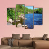 Beautiful Forest Lake in Finland Multi panel canvas wall art