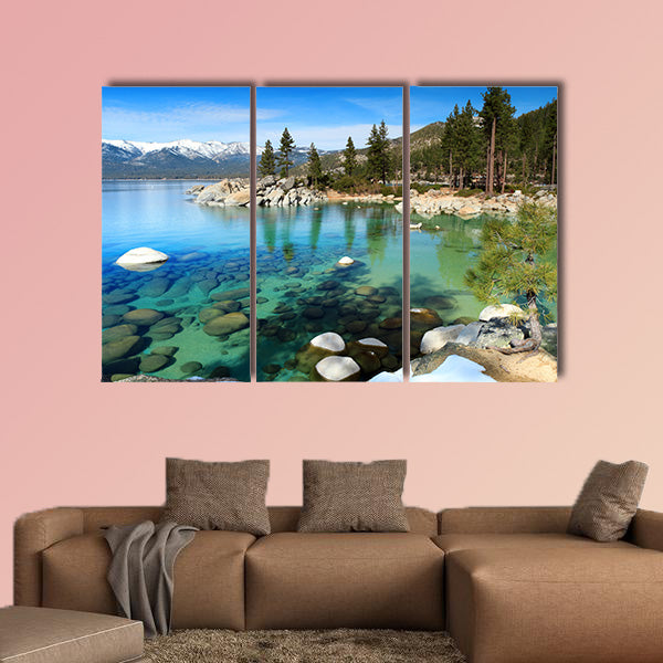 Lake Tahoe Multi panel canvas wall art