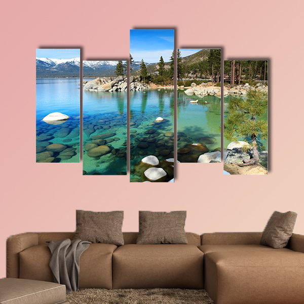 Lake Tahoe Multi panel canvas wall art