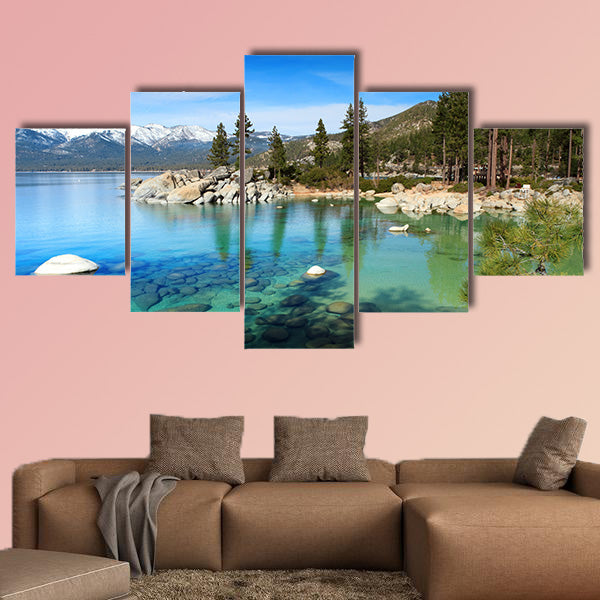 Lake Tahoe Multi panel canvas wall art