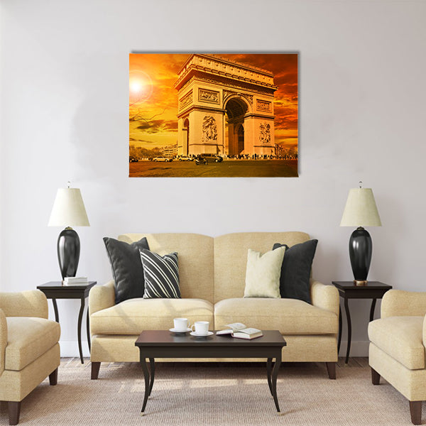 Arc de Triomphe Paris Multi Panel Canvas Wall Art