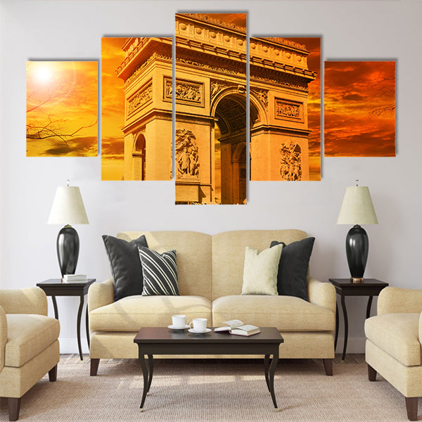 Arc de Triomphe Paris Multi Panel Canvas Wall Art