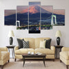 Mt Fuji surreal view Multi panel canvas wall art