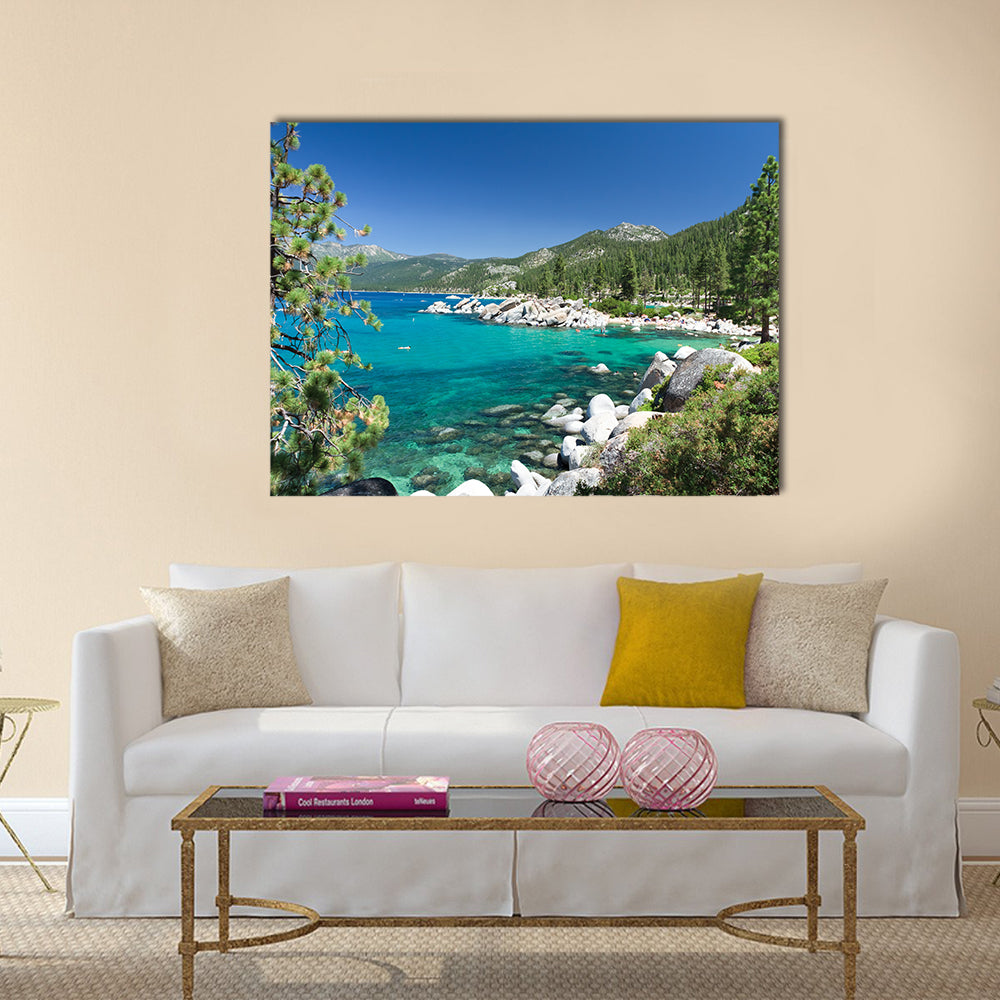 Lake Tahoe multi panel canvas wall art