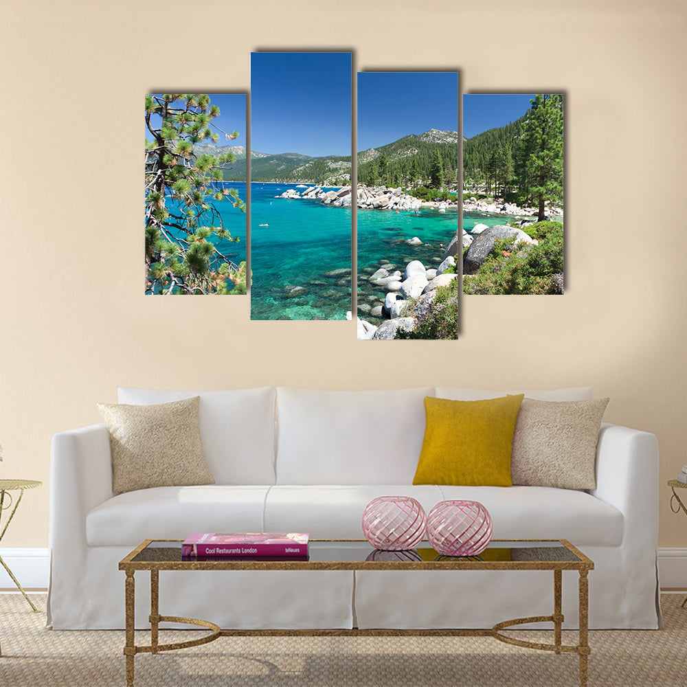 Lake Tahoe multi panel canvas wall art
