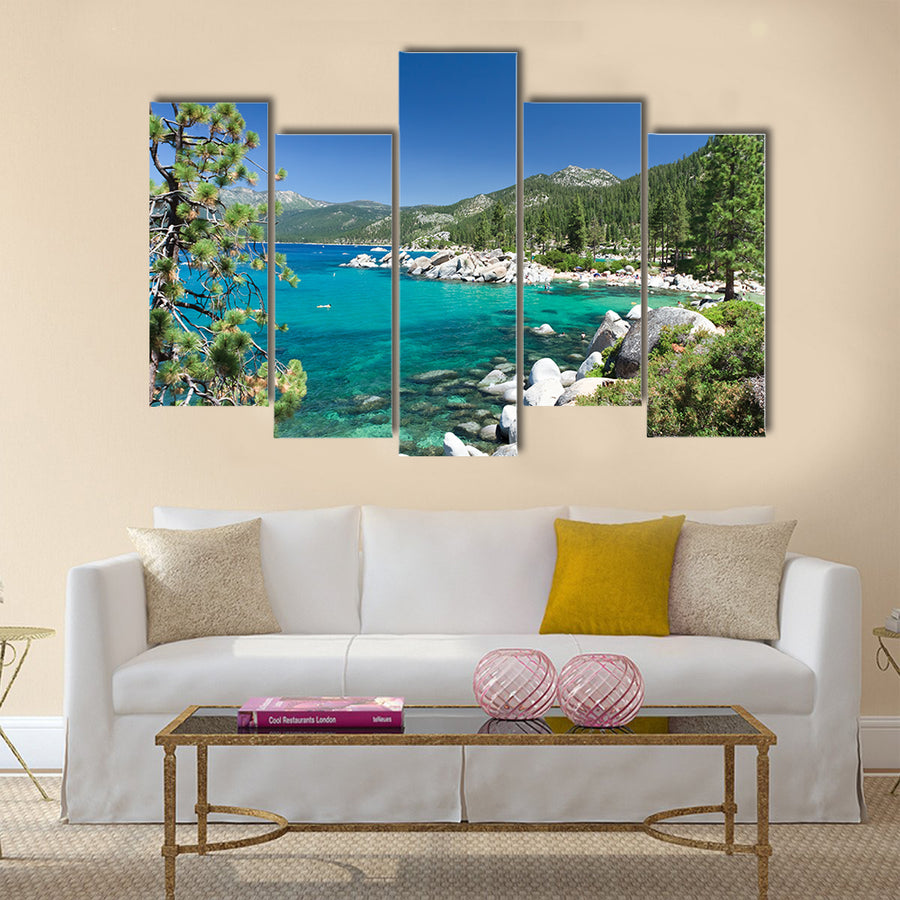 Lake Tahoe multi panel canvas wall art