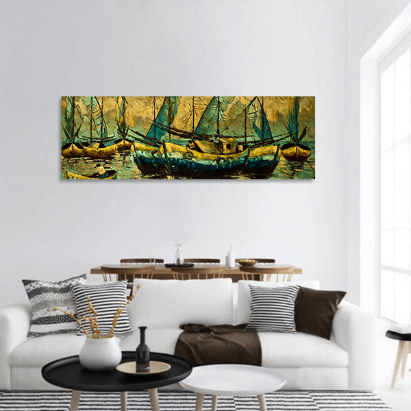 Oil on canvas Art picture panoramic canvas wall art