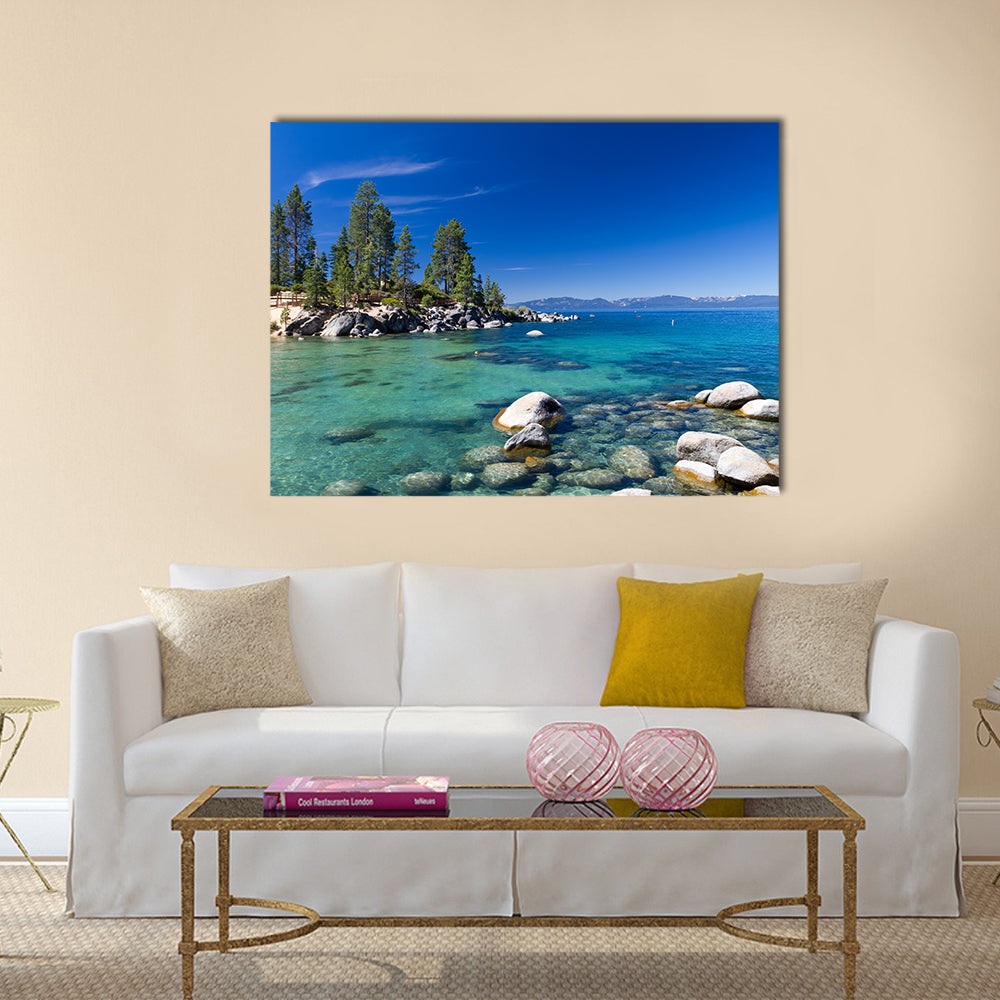 Lake Tahoe multi panel canvas wall art