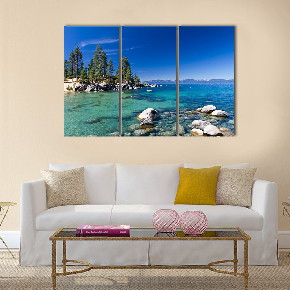 Lake Tahoe multi panel canvas wall art