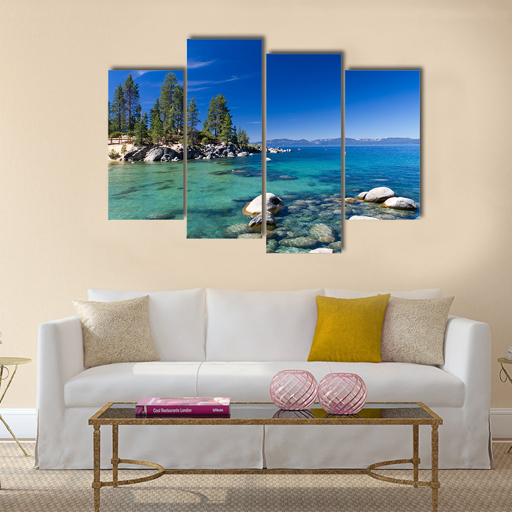 Lake Tahoe multi panel canvas wall art