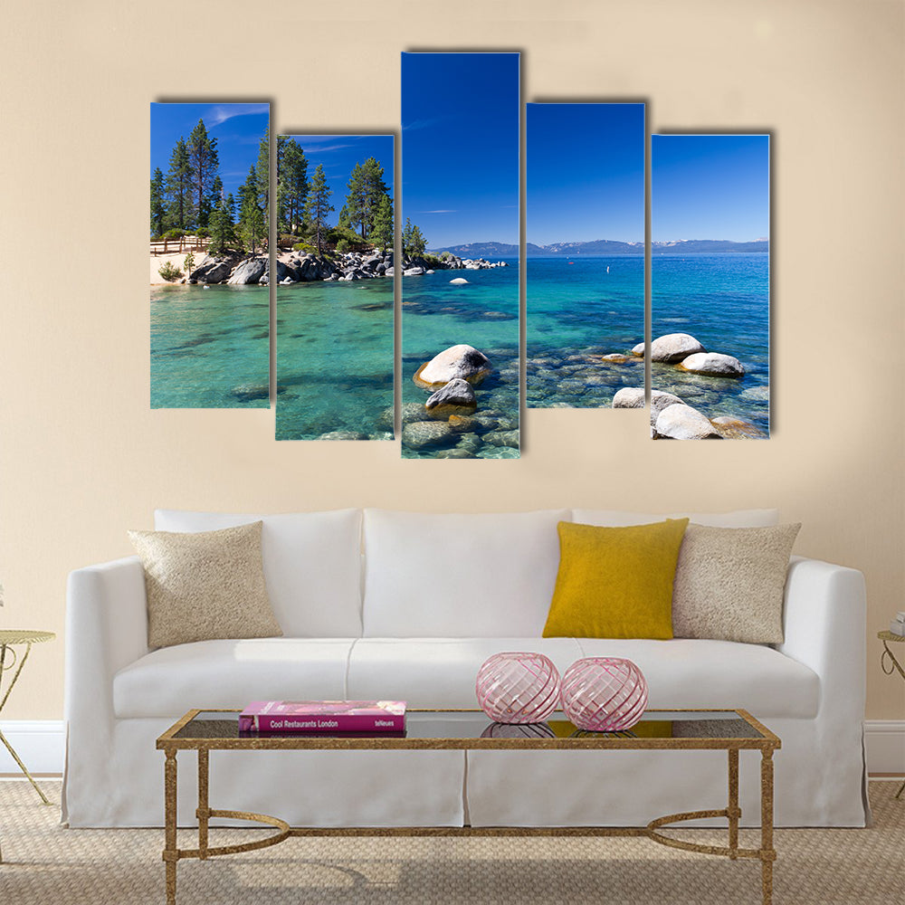 Lake Tahoe multi panel canvas wall art