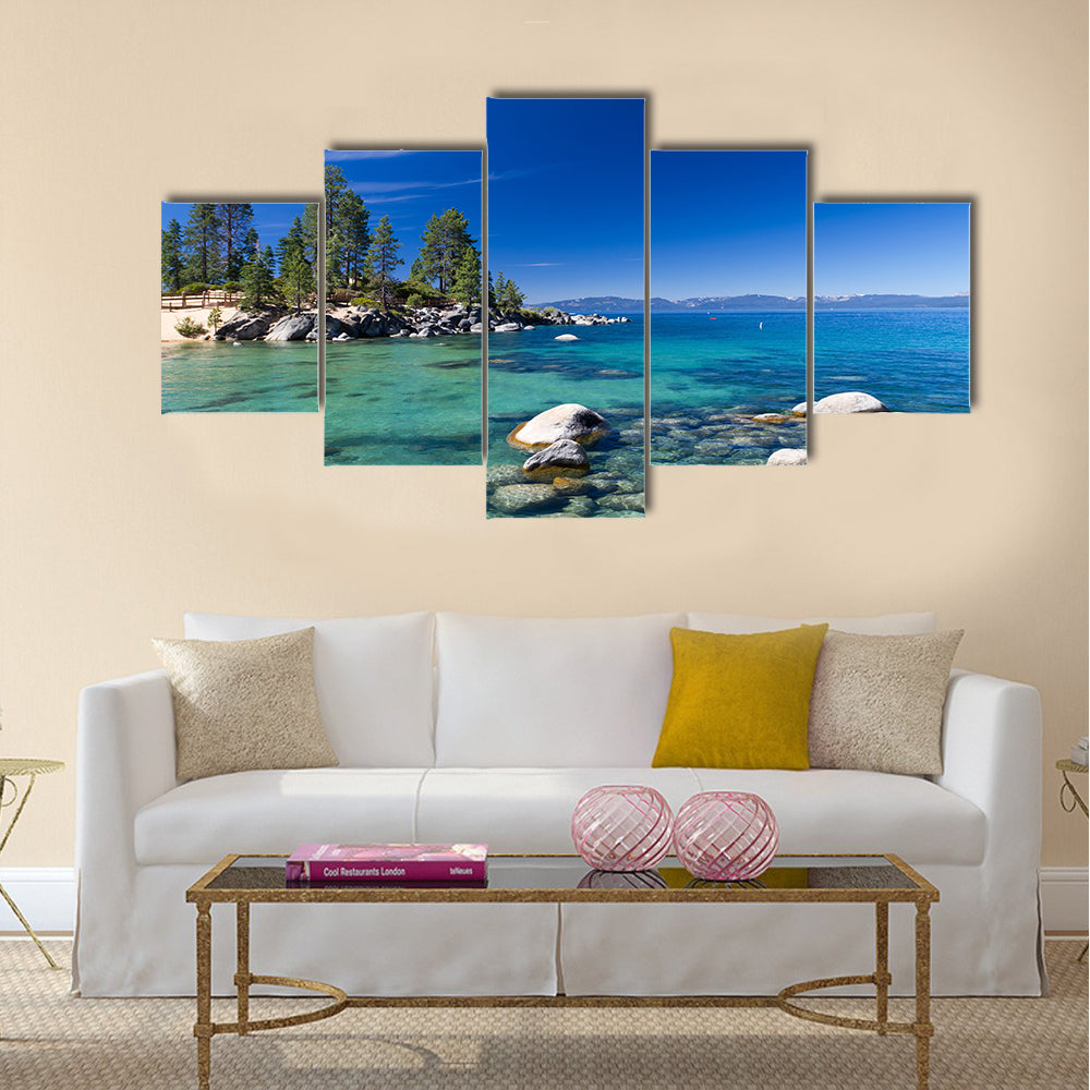 Lake Tahoe multi panel canvas wall art