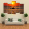 Fishing boat on Sri Lanka Multi Panel Canvas Wall Art