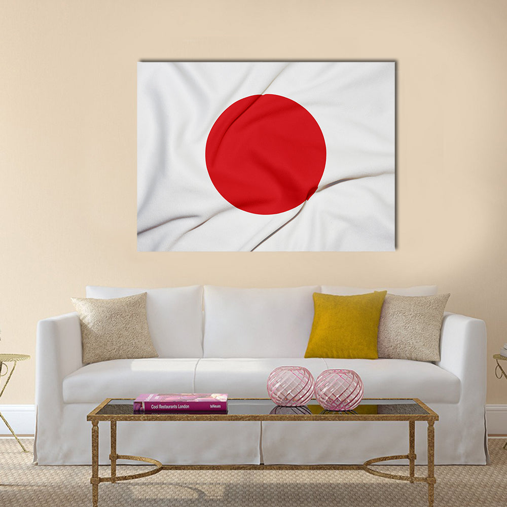 Amazing Japan flag background Multi Panel Canvas Wall Art