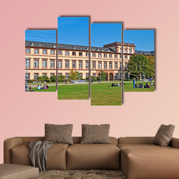 Campus of Mannheim University, Germany multi panel canvas wall art