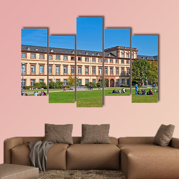 Campus of Mannheim University, Germany multi panel canvas wall art