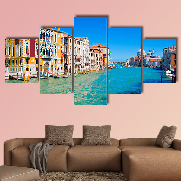 Famous Canal Grande in Venice, Italy multi panel canvas wall art