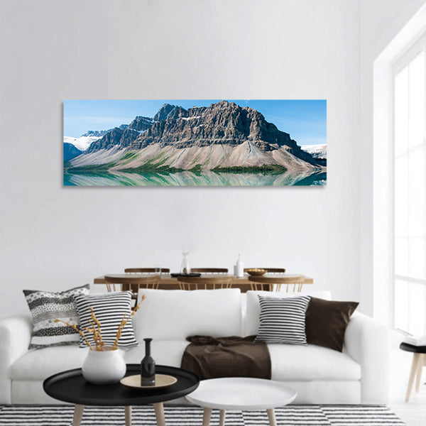 Bow Lake in Banff National Park, Canada panoramic canvas wall art
