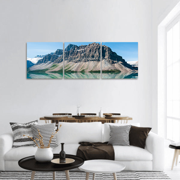 Bow Lake in Banff National Park, Canada panoramic canvas wall art