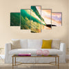 Beautiful Sunset Wave Multi Panel Canvas Wall Art