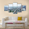 A road junction at Hangzhou multi panel canvas wall art