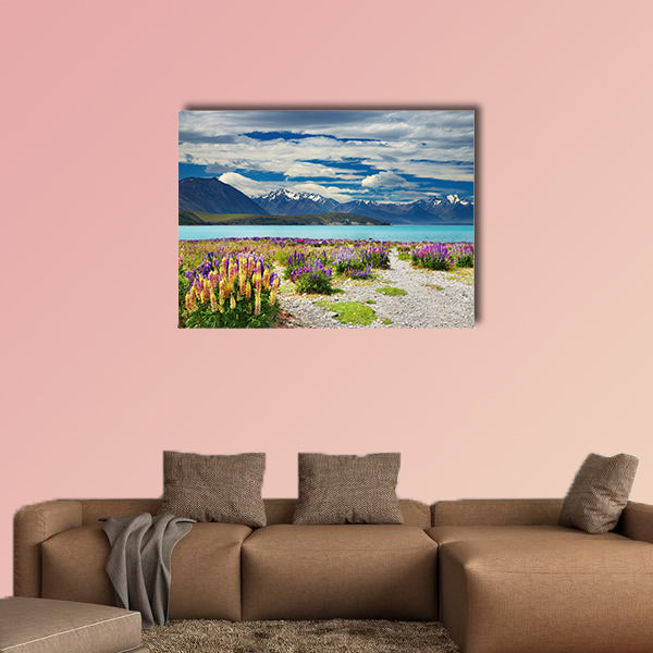 Lake Tekapo, Southern Alps, New Zealand Multi panel canvas wall art