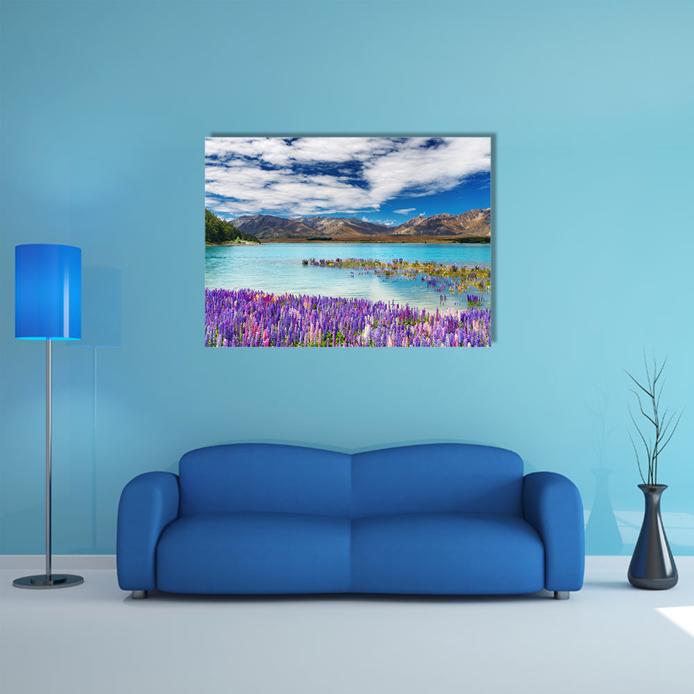 The Tekapo Lake On The Southern Island, Multi Panel Canvas Wall Art