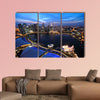 Singapore cityscape at night multi panel canvas wall art