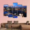 Singapore cityscape at night multi panel canvas wall art