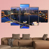 Singapore cityscape at night multi panel canvas wall art