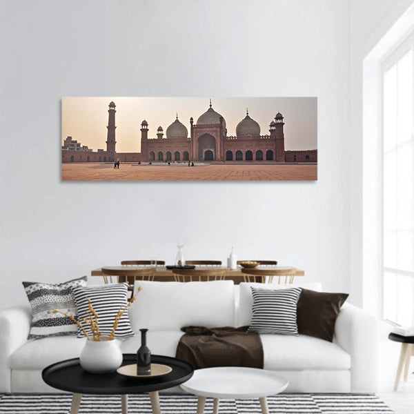 Badshahi Mosque, Lahore, Pakistan panoramic canvas wall art
