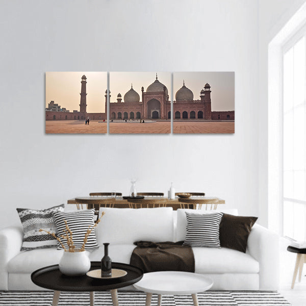 Badshahi Mosque, Lahore, Pakistan panoramic canvas wall art