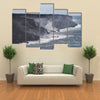 Lava erupting into Pacific Ocean in Hawaii Big Island multi panel canvas wall art