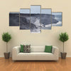 Lava erupting into Pacific Ocean in Hawaii Big Island multi panel canvas wall art