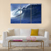 close up image of wave in ocean in Fiji multi panel canvas wall art