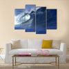 close up image of wave in ocean in Fiji multi panel canvas wall art