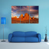 Sunset in Sahara Desert Hoggar mountains Algeria Multi panel canvas wall art