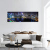 Singapore at night panoramic canvas wall art