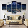 Surreal view of Yokohama city Multi panel canvas wall art