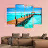 Vacation in Tropic Paradise Jetty on Isla Mujeres, Mexico canvas wall art