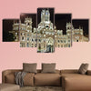 Palacio de Cibeles at night, Madrid, Spain multi panel canvas wall art