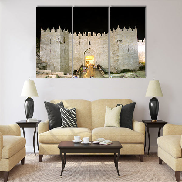 Damascus Gate entrance Old City  Multi panel canvas wall art