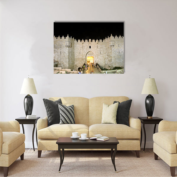 Damascus Gate entrance Old City Jerusalem Palestine Multi panel canvas wall art