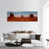 Rock formations in Navajo Park of Monument Valley Utah panoramic canvas wall art