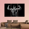 Bodybuilder showing his muscles Multi panel canvas wall art