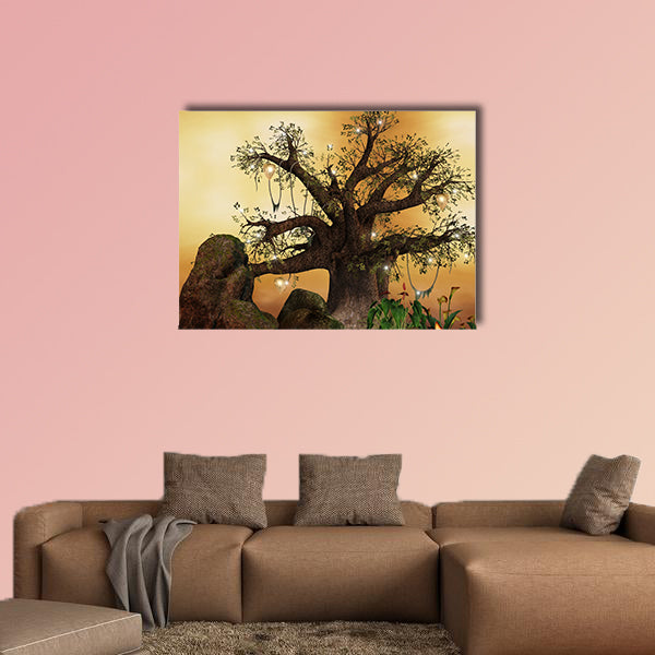 Enchanted nature series multi panel canvas wall art