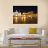 Italy. Rome. Vatican. Saint Peter's Square at night Multi panel canvas wall art