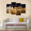 Italy. Rome. Vatican. Saint Peter's Square at night Multi panel canvas wall art